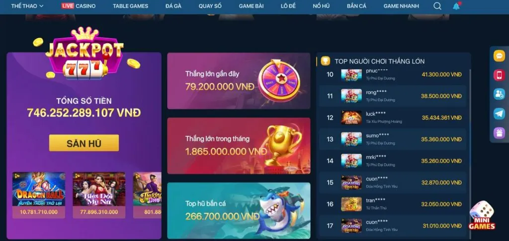 Các tính năng nổi bật của nền tảng cá cược casino trực tuyến thenyic